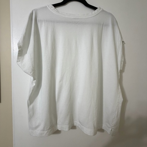 Loft Modern Wedge Tee White Size XL - Picture 2 of 5